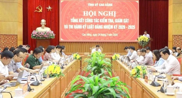 Cao Bằng: Thực hiện tốt công tác kiểm tra, giám sát và thi hành kỷ luật Đảng