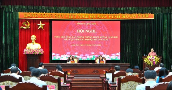 Trong nhiệm kỳ Đại hội XIII của Đảng, Lạng Sơn đã kỷ luật 34 tổ chức đảng, 944 đảng viên