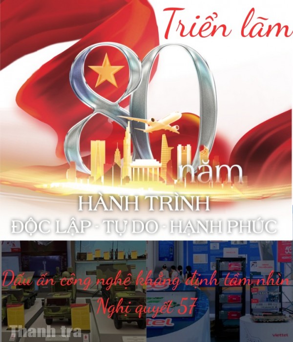 Dấu ấn công nghệ khẳng định tầm nhìn Nghị quyết 57 từ triển lãm 80 năm thành tựu đất nước