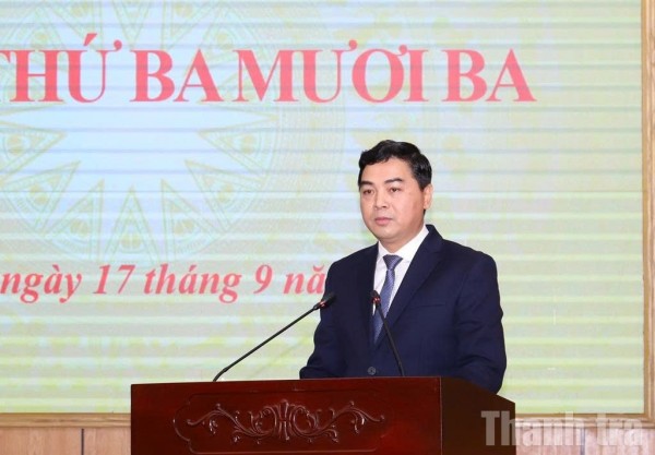 Ông Nguyễn Hoài Anh được bầu giữ chức Chủ tịch UBND tỉnh Thanh Hóa