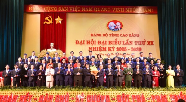 Đại hội Đảng bộ tỉnh Cao Bằng lần thứ XX, nhiệm kỳ 2025-2030 thành công tốt đẹp