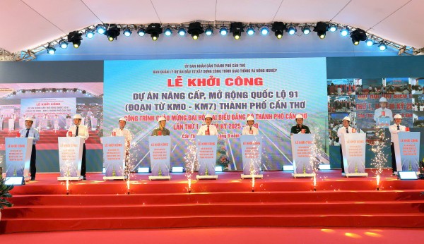 Cần Thơ khởi công, khánh thành 18 dự án với tổng mức đầu tư hơn 12.200 tỷ đồng