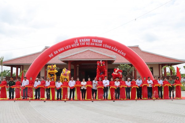 Khánh thành Dự án Khu lưu niệm Chi bộ An Nam Cộng sản Đảng chào mừng Đại hội Đảng bộ tỉnh Đồng Tháp