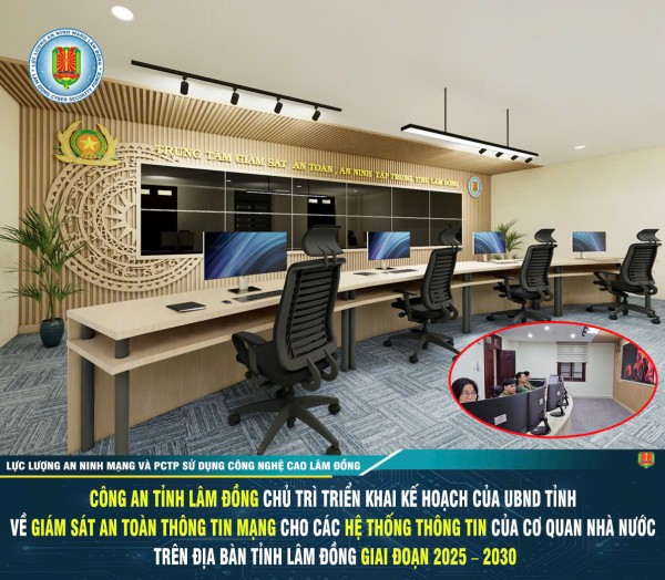 Lâm Đồng: Sẽ vận hành Trung tâm Giám sát an toàn, an ninh tập trung tỉnh vào tháng 10/2025