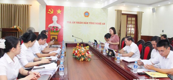 Giám sát chặt chẽ công tác giải quyết đơn thư tại Tòa án Nhân dân tỉnh Nghệ An