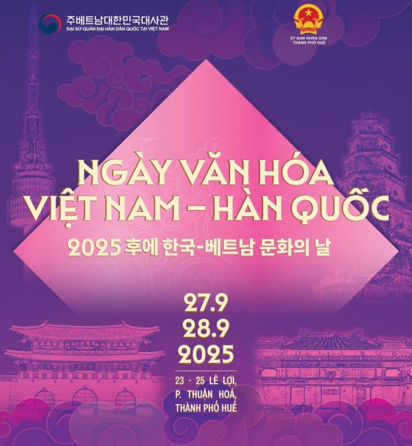 Huế tổ chức “Ngày Văn hóa Việt Nam – Hàn Quốc 2025”