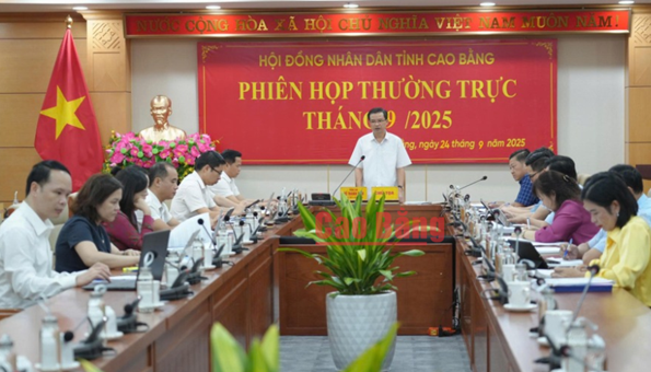 Cao Bằng: Thường trực HĐND cho ý kiến vào một số nội dung