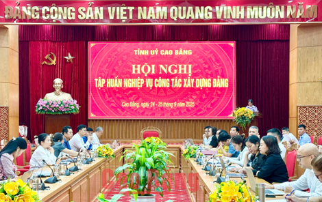 Cao Bằng: Tập huấn nghiệp vụ công tác xây dựng Đảng cho đội ngũ cán bộ, công chức, viên chức cấp xã, phường