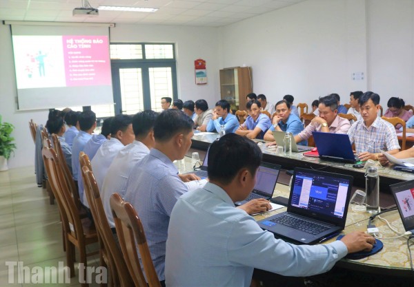 Thanh tra tỉnh Cà Mau tổ chức lớp hỗ trợ sử dụng Hệ thống thông tin báo cáo điện tử