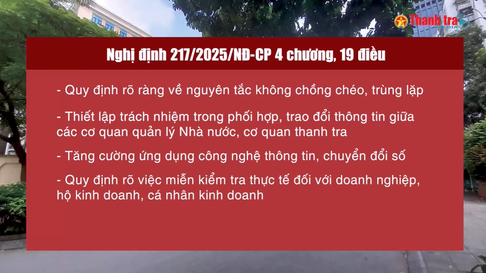 Triển khai Nghị định 216 và 217 - Hoàn thiện thể chế thanh tra và kiểm tra chuyên ngành