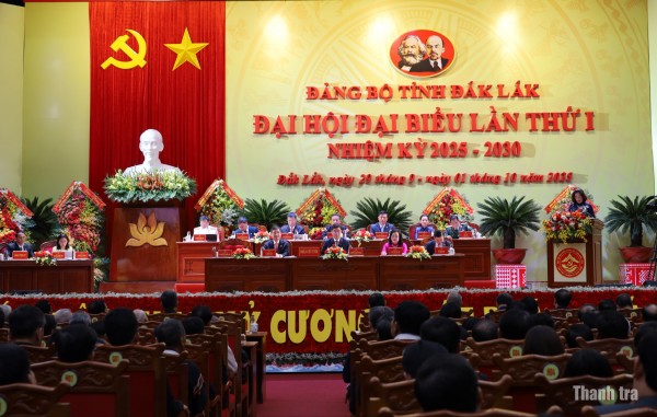 Đại hội đại biểu Đảng bộ tỉnh Đắk Lắk lần thứ I: Bứt phá tăng trưởng, hướng tới phát triển nhanh, bền vững, bản sắc