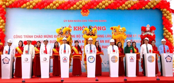 An Giang: Khởi công cầu trên tuyến đường bộ ven biển tổng vốn đầu tư 3.900 tỷ đồng