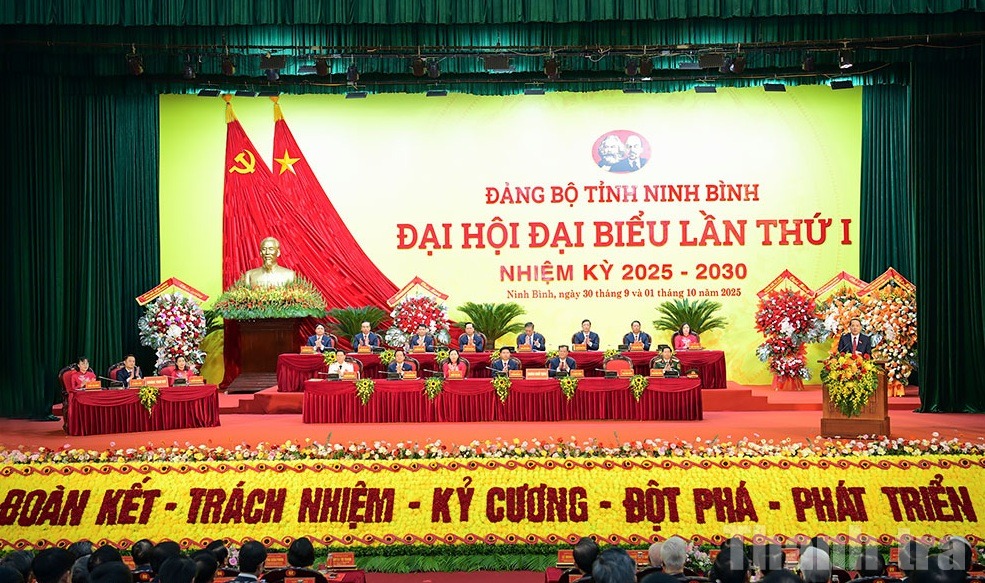 Tổng Thanh tra Chính phủ Đoàn Hồng Phong dự Đại hội Đảng bộ tỉnh Ninh Bình