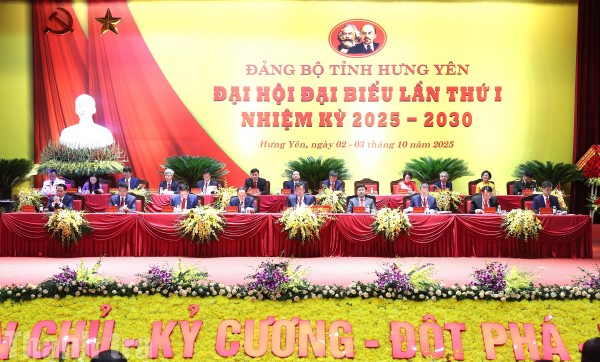 Đại hội Đảng bộ tỉnh Hưng Yên lần thứ I: Mở ra chương mới cho sự phát triển