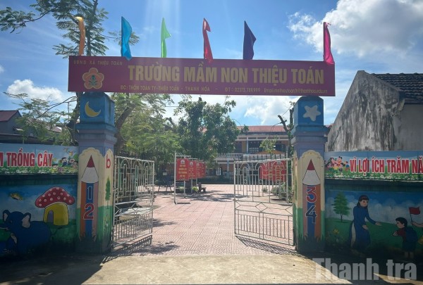 Thanh Hoá: Xác minh các khoản thu tại trường Mầm non Thiệu Toán