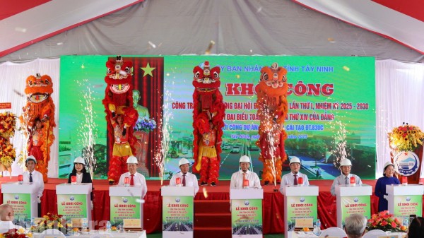 Tây Ninh: Khởi công Dự án 1.850 tỷ đồng chào mừng Đại hội Đảng bộ tỉnh nhiệm kỳ 2025-2030