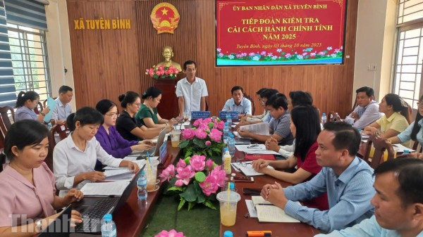Tây Ninh: Kiểm tra công tác cải cách hành chính tại xã Tuyên Bình