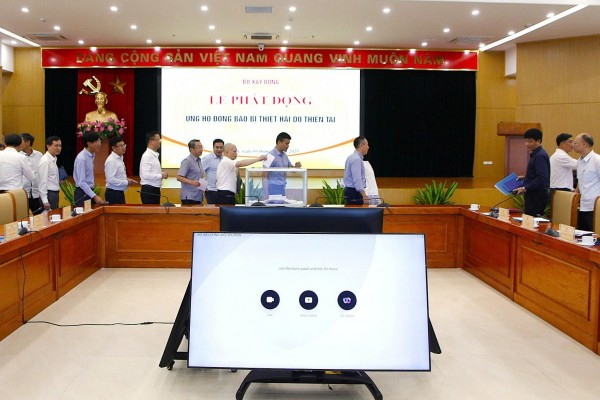 Bộ Xây dựng phát động ủng hộ đồng bào bị thiệt hại do thiên tai