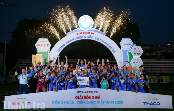 Công đoàn Công an nhân dân vô địch Giải bóng đá công nhân, viên chức Việt Nam khu vực phía Bắc