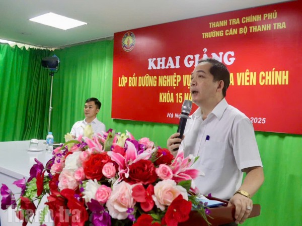 Khai giảng lớp bồi dưỡng nghiệp vụ thanh tra viên chính trực tuyến khoá 15/2025