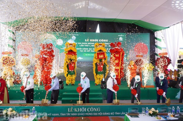 Tây Ninh: Khởi công Dự án Nhà ở xã hội hơn 1.600 căn chào mừng Đại hội Đảng bộ tỉnh