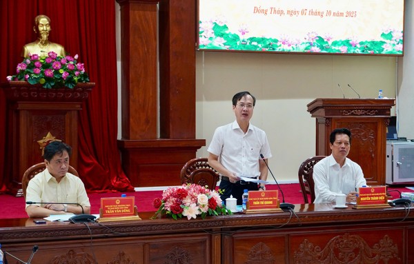 Chủ tịch UBND tỉnh Đồng Tháp “thúc” lãnh đạo 5 sở để đảm bảo tăng trưởng trên 8% năm 2025