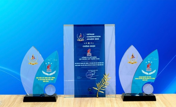 Công ty thành viên của Sunshine Group nhận cú đúp giải thưởng tại Vietnam Construction Awards 2025