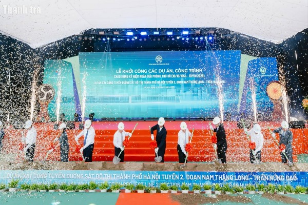 Hà Nội: Thêm một tuyến đường sắt đô thị được khởi công xây dựng