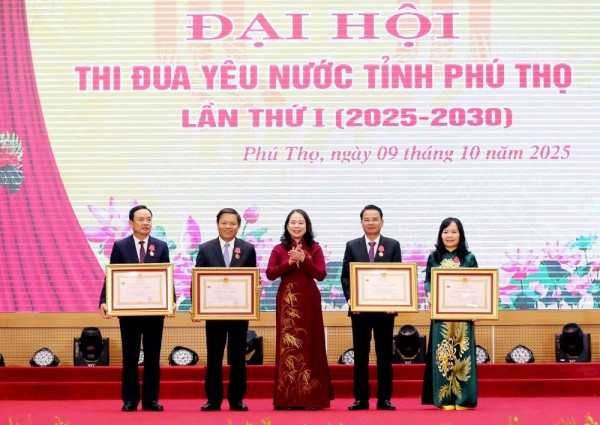 Tôn vinh 210 điển hình tiên tiến tại Đại hội Thi đua yêu nước tỉnh Phú Thọ lần thứ I