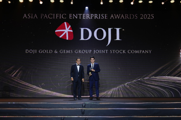Tập đoàn DOJI liên tiếp được vinh danh những giải thưởng uy tín