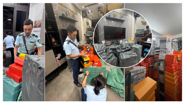 Giày dép, tất, áo khoác... 'đội lốt' thương hiệu lớn: Hàng nghìn sản phẩm bị thu giữ ở Hà Nội