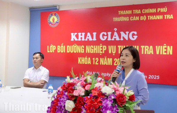 Hơn 70 cán bộ thanh tra tham dự lớp bồi dưỡng nghiệp vụ thanh tra viên khóa 12 năm 2025