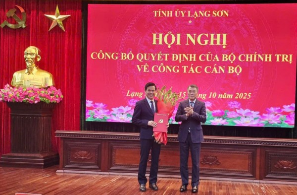 Điều động, chỉ định ông Hoàng Quốc Khánh giữ chức Bí thư Tỉnh ủy Lạng Sơn