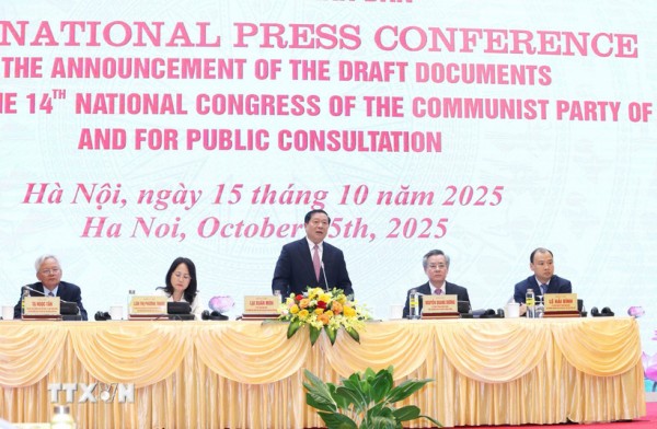 Họp báo quốc tế công bố Dự thảo các văn kiện trình Đại hội Đại biểu toàn quốc lần thứ XIV của Đảng