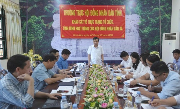 Cao Bằng: Khảo sát thực hiện chính quyền địa phương 2 cấp tại xã Tam Kim