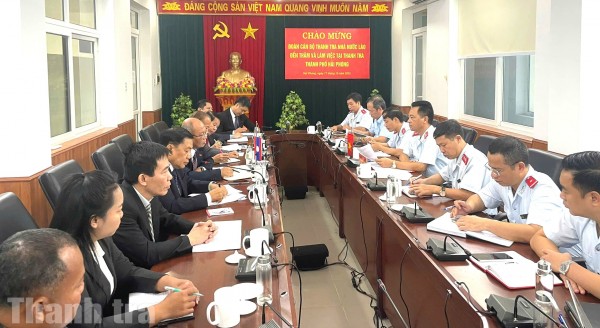 Thanh tra Hải Phòng và Thanh tra Nhà nước Lào: Chia sẻ kinh nghiệm, thắt chặt hợp tác hữu nghị