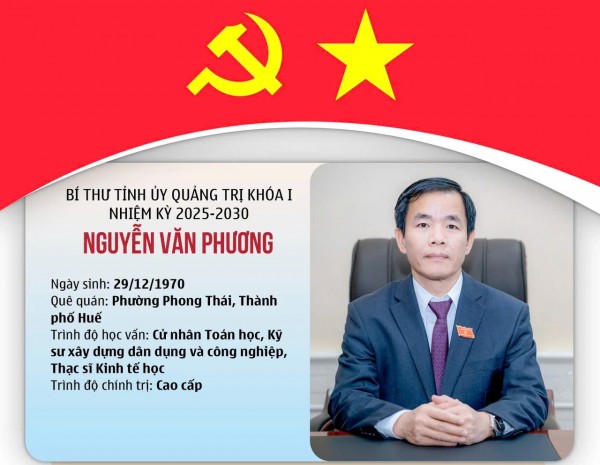 Quảng Trị có tân Bí thư Tỉnh uỷ