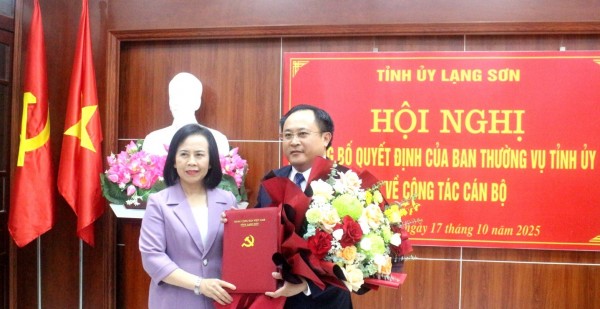 Lạng Sơn có tân Trưởng Ban Nội chính Tỉnh ủy