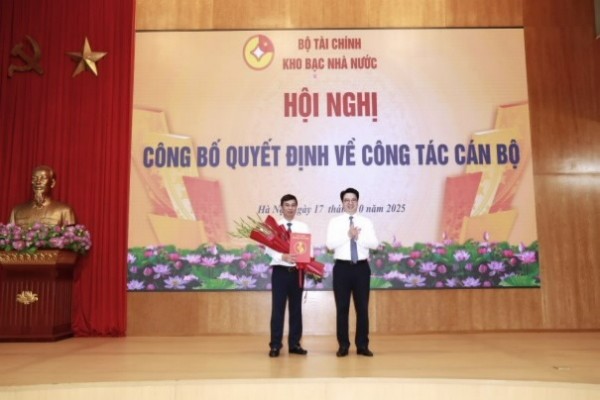 Ông Bùi Anh Bình giữ chức Phó Giám đốc Kho bạc Nhà nước