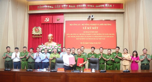 Bộ Công an phối hợp Bộ Nông nghiệp và Môi trường bảo vệ động vật hoang dã