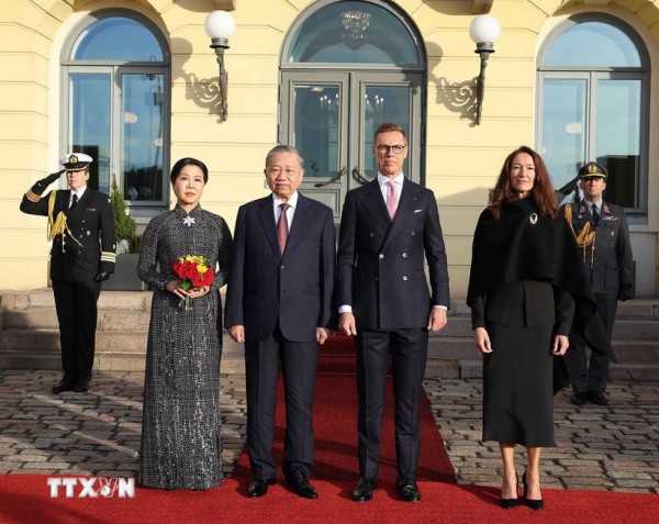 Lễ đón Tổng Bí thư Tô Lâm và Phu nhân thăm chính thức Cộng hòa Phần Lan