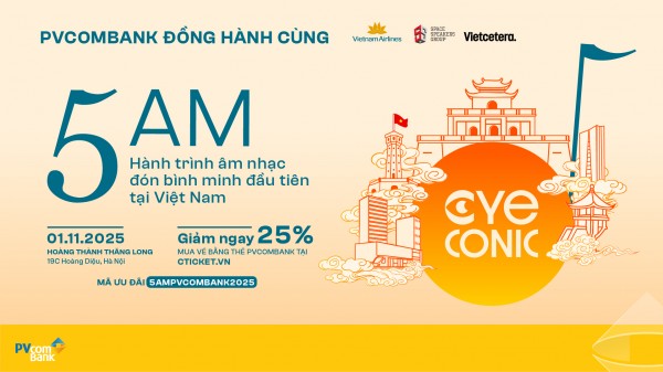 PVcomBank đồng hành cùng 5AM “đánh thức giác quan” giữa lòng di sản