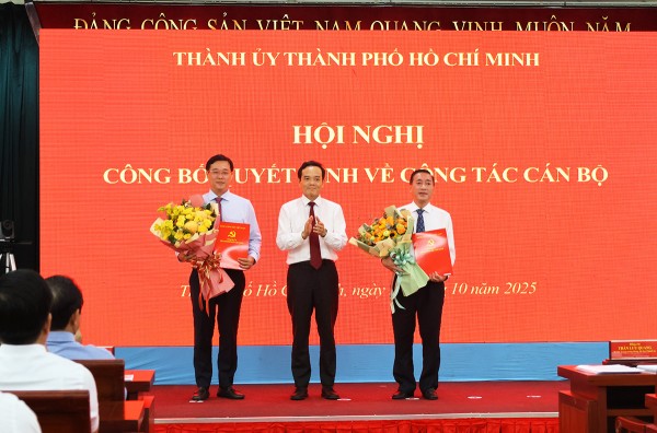 Điều động Phó Chủ tịch Thường trực HĐND TP Hồ Chí Minh giữ chức Trưởng Ban Tổ chức Thành ủy