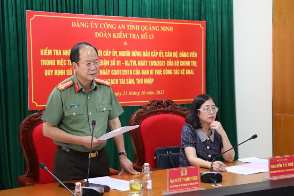 Công an tỉnh Quảng Ninh kiểm tra nhận thức về kê khai tài sản: Cách làm đổi mới, sáng tạo