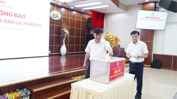 EVNSPC đóng góp gần 10 tỷ đồng ủng hộ đồng bào khắc phục hậu quả bão lũ và nhân dân Cuba