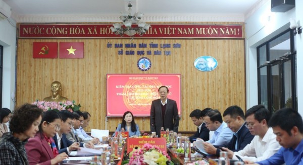 Bộ Giáo dục và Đào tạo kiểm tra công tác đầu năm học tại Lạng Sơn