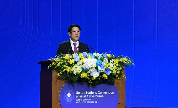 Phát biểu chào mừng của Chủ tịch nước Lương Cường tại Lễ mở ký Công ước Hà Nội về chống tội phạm mạng