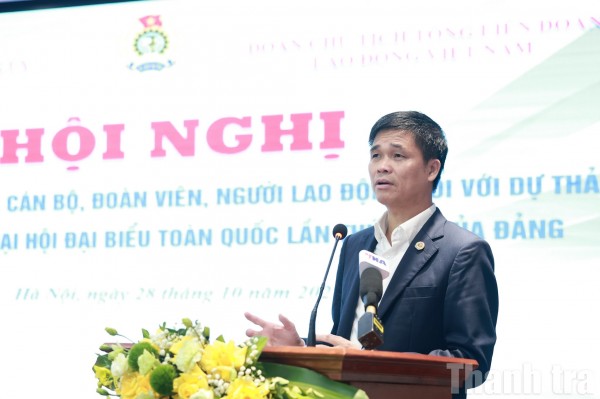 Phát huy trí tuệ cán bộ, đoàn viên, người lao động góp ý Văn kiện Đại hội XIV của Đảng