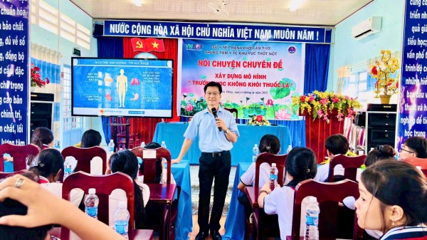 Cần Thơ truyền thông trực tiếp về phòng chống tác hại của thuốc lá tại trường học, nhà máy, xí nghiệp và cộng đồng