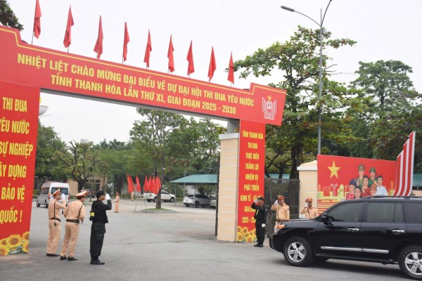 Công an Thanh Hóa đảm bảo an ninh, an toàn Đại hội thi đua yêu nước lần thứ XI